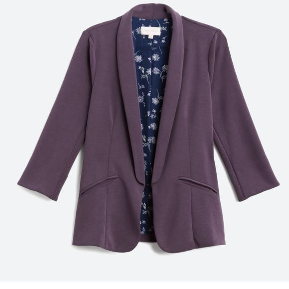 Skies Are Blue Jackets & Blazers - NWOT- Skies and Blue Hannah Modal Scuba Blazer